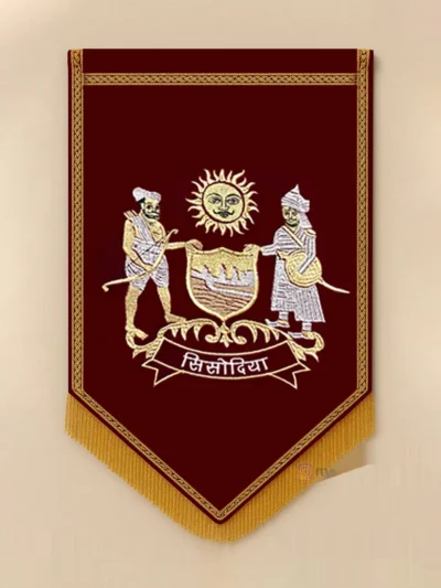 Sisodiya Logo – Royal Flag for Wedding & Home Decoration